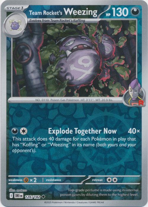 Team Rocket's Weezing [Reverse Holo]